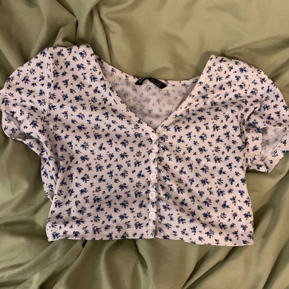 Shein floral crop top.